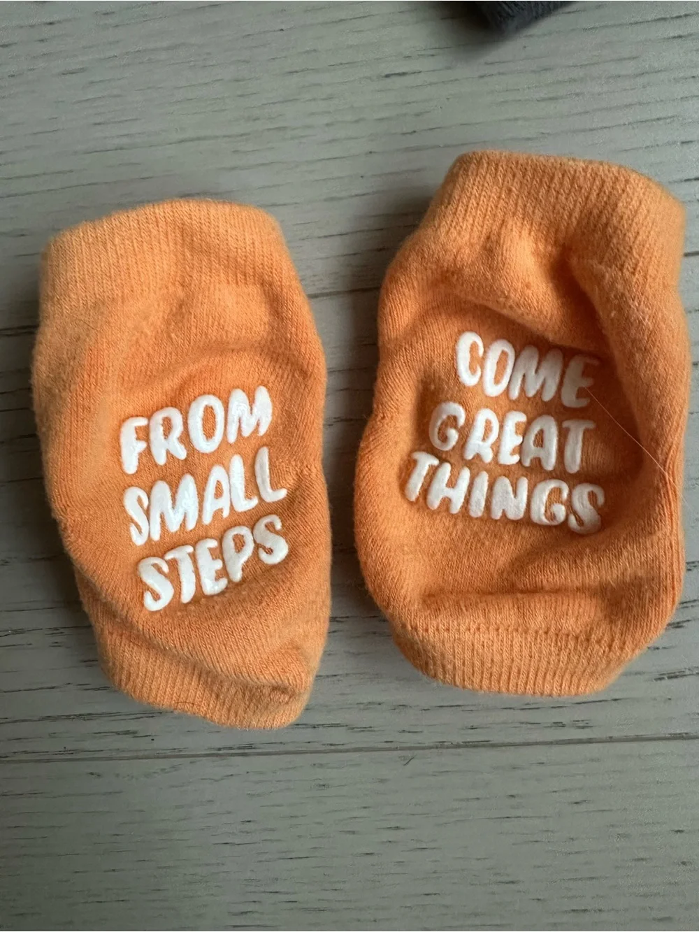 Baby Non-Slip Ankle Socks Trio - Orange, Gray, Charcoal